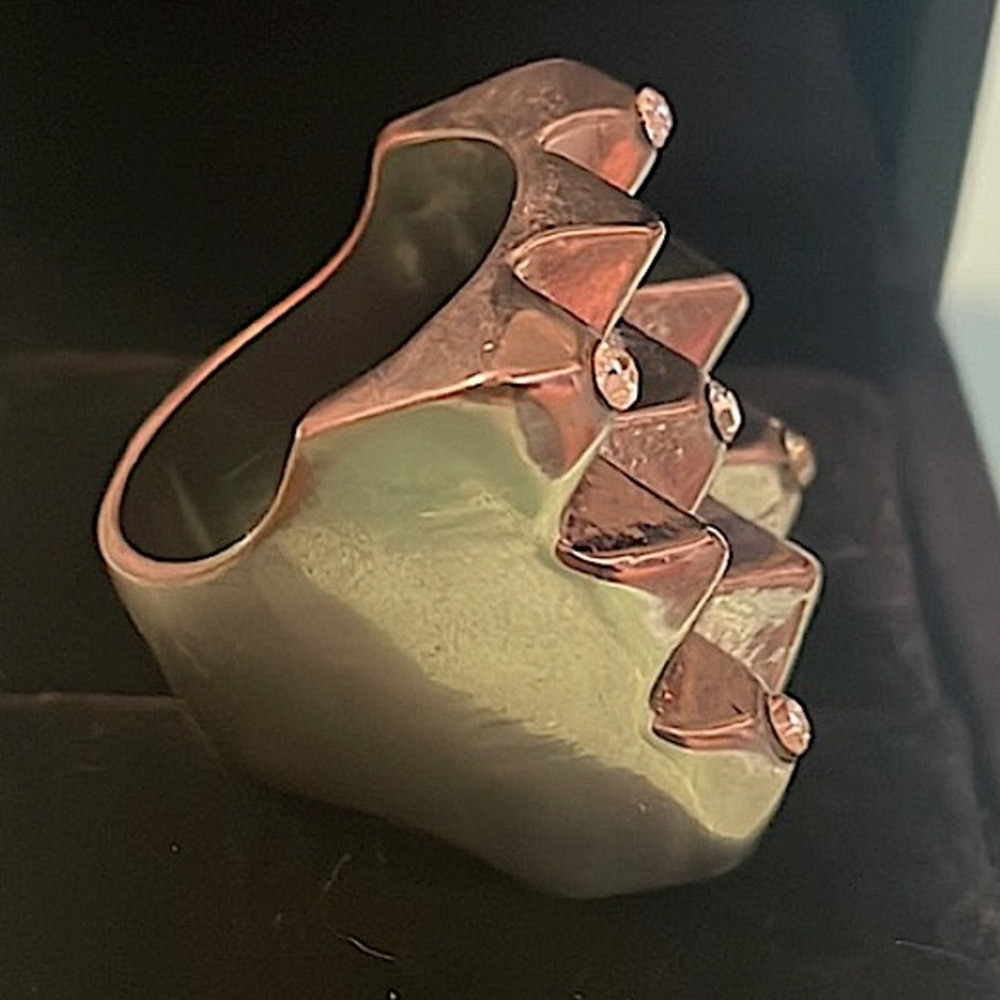 ✨💍Torrid Large Rhinestone Accented Pyramid Ring-sz 11💍✨ - Picture 2 of 7